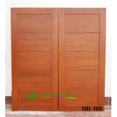 ประตูไม้สักบานคู่ รหัส DD100